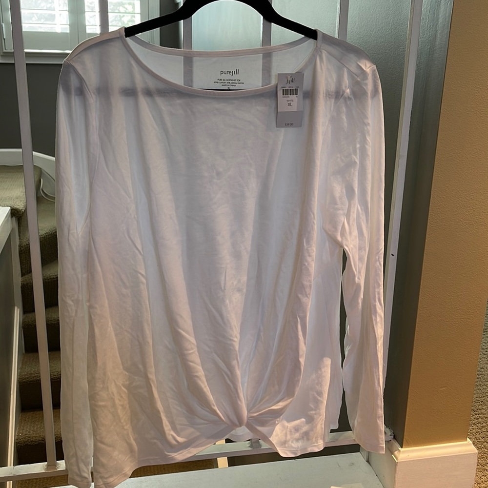 White long sleeve top J Jill. Never worn.
